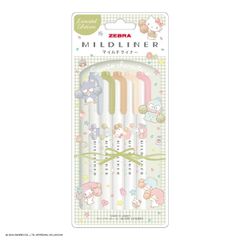 【限定品】マイルドライナー　サンリオコラボ　ナチュラルマイルド５色セット　バッドばつ丸　ハンギョドン　ハローキティ　リトルツインスターズ　マイメロディ