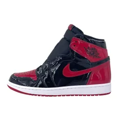 【中古】 NIKE ナイキ AIR JORDAN 1 RETRO HIGH OG Patent Bred エアジョーダン1レトロハイパテントブレッド 555088-063 ハイカット スニーカー エナメル メンズ 22015019 AO