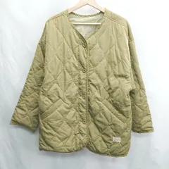 ◇ ⊇ JaVa ジャバ 長袖 キルティングコート サイズM カーキ レディース E  【1412260047371】