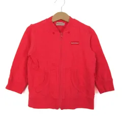 ミキハウス ブルゾン ジャケット アウター スウェット キッズ 女の子用 100サイズ オレンジ MIKIHOUSE 【中古】