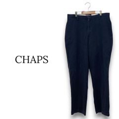 チャップス CHAPS ネイビー スラックス【W34/L32】