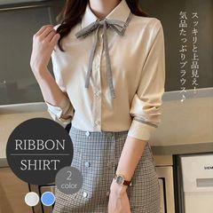 チェックボウタイブラウス　メーカー希望小売価格4,900円【Bifrost】