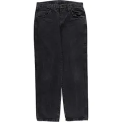 古着 ラスラー RUSTLER ブラックデニム ストレートデニムパンツ メンズw33相当/eaa403815