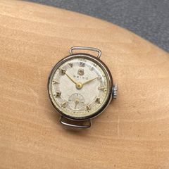 稼働品 セイコー 14K SEIKO 1940年代 腕時計 黒文字盤 スモセコ - メルカリ