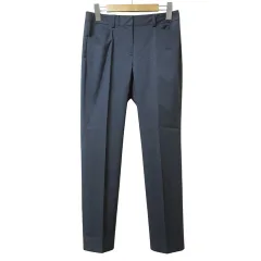 セオリーリュクス theory luxe 美品 18SS RIBRA.C テーパード パンツ スラックス ストレッチ 36 S相当 紺 ネイビー X