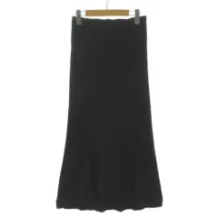 JAMES PERSE ブラックサテンロングスカートMN18 JAMES PERSE ブラックサテンスカートMN18