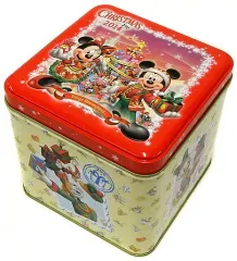 【中古】小物入れ・マルチケース・缶ケース ディズニー・サンタヴィレッジ・パレード 缶ケース(おせんべい) 「ディズニー クリスマス・ファンタジー2014」 東京ディズニーランド限定