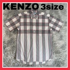 KENZO ケンゾー　ゴルフ　3size Lサイズ　メンズ　シャツ　ボタンシャツ　ストライプ　チェック