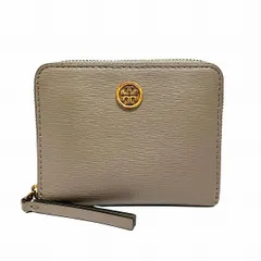 トリーバーチ　ロビンソン　ジップ　コインケース　グレーヘロン　レディース