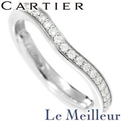 カルティエ バレリーナ ウェディング リング 指輪 ダイヤモンド Pt950 2号 Cartier 中古 プレラブド 返品OK