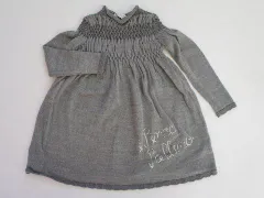 イピンコパリーノ i pinco pallino マメール アウトレット 子供服 女の子 2歳 約 90cm ベビー服 長袖 ニット ワンピース グレー ハイネック 秋 冬 ★3 冬服 ガールズ キッズ ベビー 【中古】 ユーズド リサイクルのサムネイル