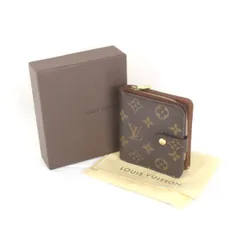 美品『USED』 ルイ・ヴィトン コンパクトジップ M61667 二つ折り財布 モノグラムキャンバス モノグラム