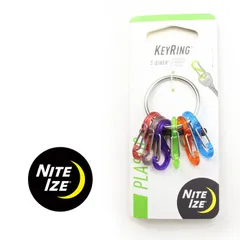 NITE IZE ナイトアイズ キーリング エスビナー キーホルダー カラビナ 6連 プラスチック 鍵収納 NI04217のサムネイル