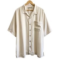 00s トミーバハマ ラベンダー オープンカラー 半袖シャツ シルクシャツ Tommy Bahama】シルクオープンカラーシャツ ハンドステッチ j16