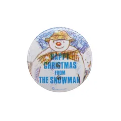イギリス輸入雑貨 スノーマン レトロ 缶バッジ クリスマス 缶バッチ 可愛い 雪だるま 服飾 ピンバッジ ピンバッチ ビンテージ brooch-5950