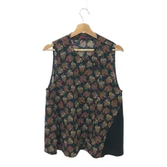 詩仙堂 シセンドウ ヒトシタムラ/ちりめんベスト/ジレ サイズ:表記なし 歌舞伎柄/和柄/羽織    ブラック レディース / 240001157158