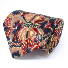 ミッソーニ ブランド ネクタイ シルク 花柄 伊製生地 PO メンズ ネイビー Missoni 【中古】