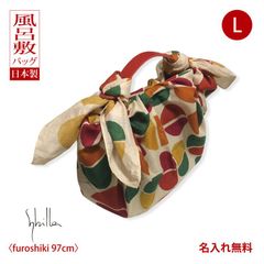 風呂敷バッグ ハンド 持ち手 ハンドル レザー 革製  シビラ フガール レッド