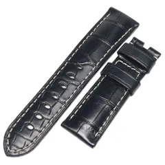 パネライ　純正　革ベルト　ブラック　Panerai替ベルト　美品　27-22 パネライ 】純正ストラップ Cucito 時計幅27mm/尾錠幅22mm BA