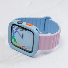 Apple Watch ケース バンド セット ライトブルーケース パープルバンド