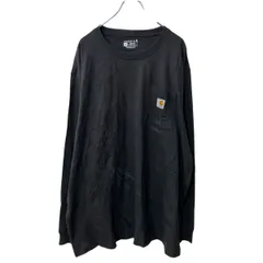 Carhartt 長袖 ポケットTシャツ XL ブラック カーハート ビッグサイズ ロンT ロングTシャツ ロゴ 古着卸 アメリカ仕入 a705-6110
