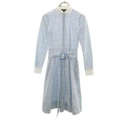 Brooks Brothers ブルックスブラザーズ ストライプ柄 長袖 シャツワンピース 0 ホワイト レディース 古着