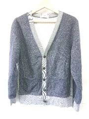 ◇ ⊇ ジャーナルスタンダード 裏起毛 長袖 カーディガン サイズL ネイビー系 メンズ E  【1507230009876】