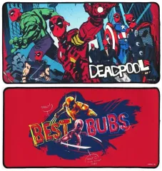 【中古】デスクマット 全2種セット ビジュアルマット 「Happyくじ MARVEL『デッドプール＆ウルヴァリン』」 C賞のサムネイル