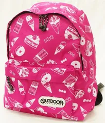 【送料込み♪】OUTDOORアウトドアプロダクツ子供用リュックサック お菓子柄(容量約13L)12439289-19S/PINK(配送区分C)
