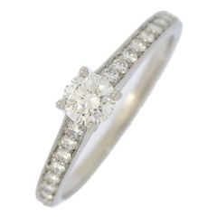0.3ct/Cartier カルティエ ソリテール1895・ハーフエタニティ・ダイヤモンド リング・指輪/Pt950-2.9g/13号/#53/プラチナ【♀】【N】【レディース】★■582152【中古】