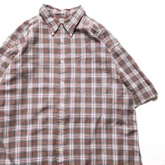 90's ギャップ GAP チェック柄 ３点留めボタンダウン コットンシャツ (L) オックスフォード 90年代 旧タグ オールド 白タグ　アメリカ古着 USED  ビンテージ ヴィンテージ