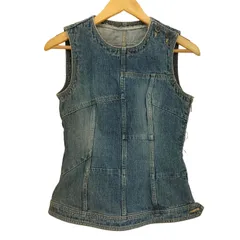 ヒステリックグラマー HYSTERIC GLAMOUR Hysterics OLD 初期  デニムパッチワーク ベスト レディース FREE 
