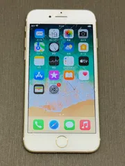 【ジャンク】iPhone7 ゴールド 128GB au  -SP499-