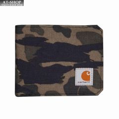 メンズ 財布 カーハート Carhartt 二つ折り財布 メンズ 財布 小銭入れ無し Nylon Duck Bifold Wallet ブラウン 迷彩　おしゃれ 誕生日 プレゼント ギフト