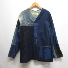 ジョンブル JOHNBULL rebear by Johnbull リメイク パッチワーク ジャケット F インディゴ X2001 デニム 日本製 