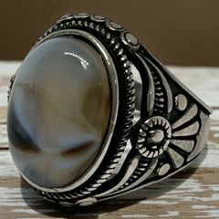 リング 指輪 アギー シルバー 925 SILVER 925 刻印 約25号 インディアンジュエリー インディアン アクセサリー ビンテージ 50s ~ 60s 70s 80s 90S 天然石 メンズ 一点物 アンティーク 2502 19800 p10