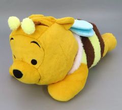 新品未使用　くまのプーさん　みつばちくんパジャマ　ぬいぐるみ　レトロ くまのプーさん 寝そべリ スーパーラージ ぬいぐるみ みつばち 新品 未