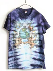 80s USA製 ■ ヘインズ 両面 プリント タイダイ 半袖 Tシャツ ( X