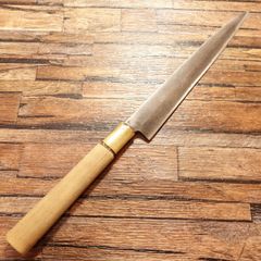 カネヨシ 柳刃包丁 研ぎ済 刺身包丁 「よし 黒さび加工