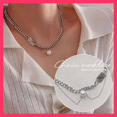 【おしゃれ】 可愛い 太幅 チェーンネックレス 韓国 ファッション アクセサリー 春 パール 首飾り/大人 カジュアル/大人 上品 メタル 高級感のある洗練された印象を醸し出す、 おすすめ おしゃれ　人気 上品 21SHIPIN-005
