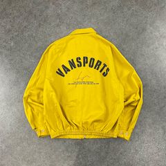美品✨ VAN Jacket ハリントンジャケット チェック柄 ネイビー M