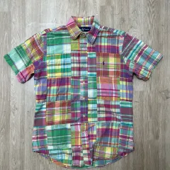 ポロ Ralph Lauren(ラルフローレン) チェック 半袖シャツ S ／ 90