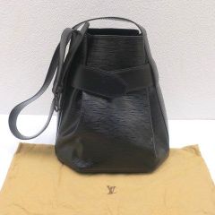 ルイヴィトン Louis Vuitton サック デ ポール PM M80157 巾着型 ショルダーバッグ エピ ノワール ブラック