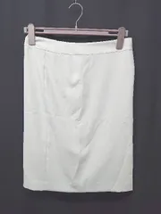 ◇ Θ UNTITLED アンタイトル 膝丈 タイト スカート サイズ3 オフホワイト系 レディース E  【1506110003546】