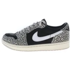 NIKE (ナイキ) AIR JORDAN 1 RETRO LOW OG BLACK CEMENT CZ0790-001 エアジョーダン1 ブラック セメント ローカットスニーカー ブラック/グレー US9/27.0cm
