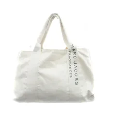 マークジェイコブス MARC JACOBS トートバッグ ハンドバッグ 大容量 キャンバス オフホワイト モスグリーン /HO13のサムネイル