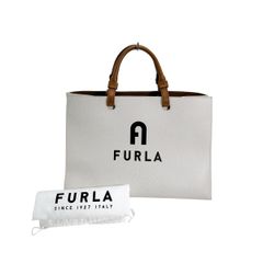 フルラ WB00725 肩掛けバッグ 2wayバッグ ヴァーシティ スタイル トートバッグ Furla ホワイト