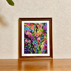 新品☆額縁付アートポスター☆Cami Boyett（キャミ・ボイエット）☆花の絵☆自然美☆風景画☆抽象画☆BACK TO BELIZE☆482