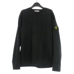 ストーンアイランド STONE ISLAND 23SS ガーメントダイ ロゴパッチ ロングスリーブTシャツ カットソー 長袖 M ブラック 黒 101563750 国内正規