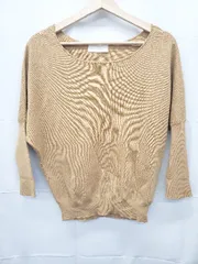 ◇ ⊆ GALLARDAGALANTE ガリャルダガランテ 長袖 ニット セーター サイズF ブラウン系 ベージュ系 レディース E  【1503040010378】